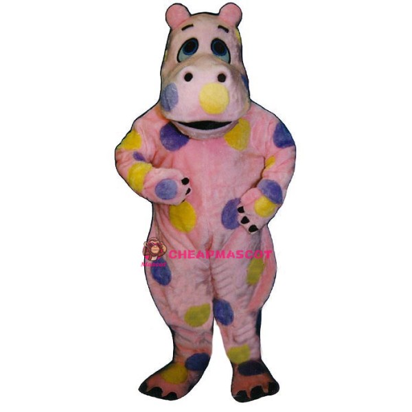 Polka-Dot Hippo Lightweight Mascot Costume