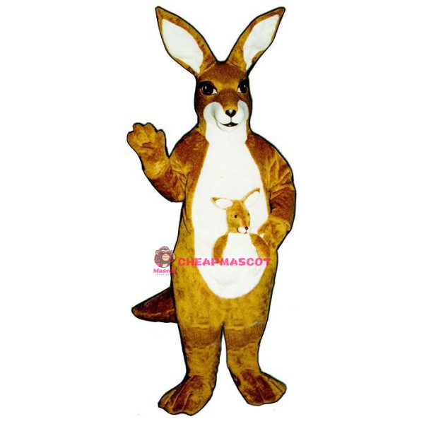 Kangaroo w-Joey Lightweight Mascot Costume