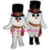 Madcap Snowman w-scarf Lightweight Mascot Costume