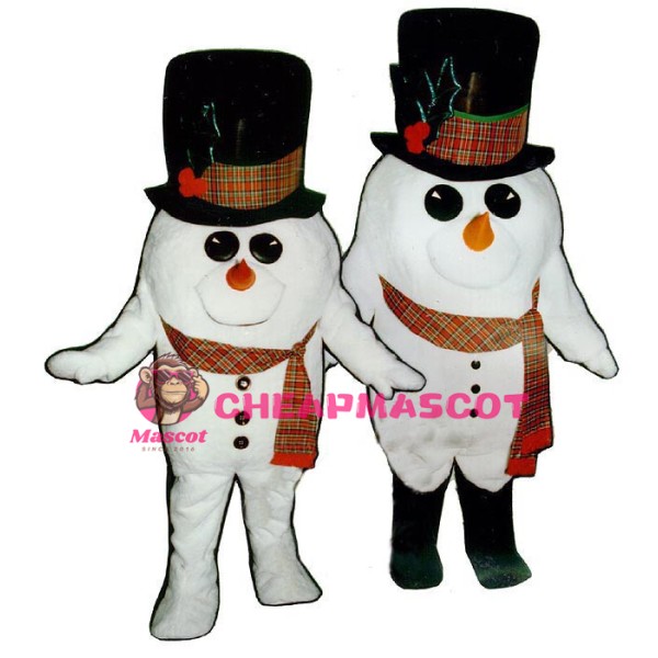 Madcap Snowman w-scarf Lightweight Mascot Costume