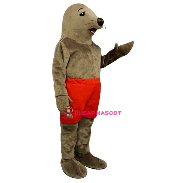 Sunning Seal w-Shorts Lightweight Mascot Costume