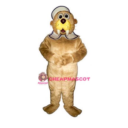 Baby Walrus w-Hat & Collar Lightweight Mascot Costume