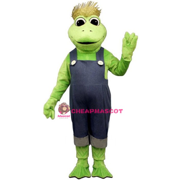 Frog Legs w-Overalls & Hat Lightweight Mascot Costume