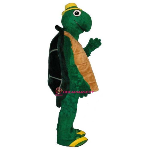 Wilbur Turtle w-Hat & Flip Flops Lightweight Mascot Costume