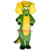 Green Triceratops Lightweight Mascot Costume