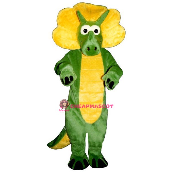 Green Triceratops Lightweight Mascot Costume