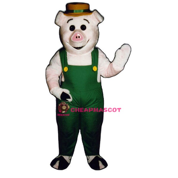 Farmer Piglett Lightweight Mascot Costume