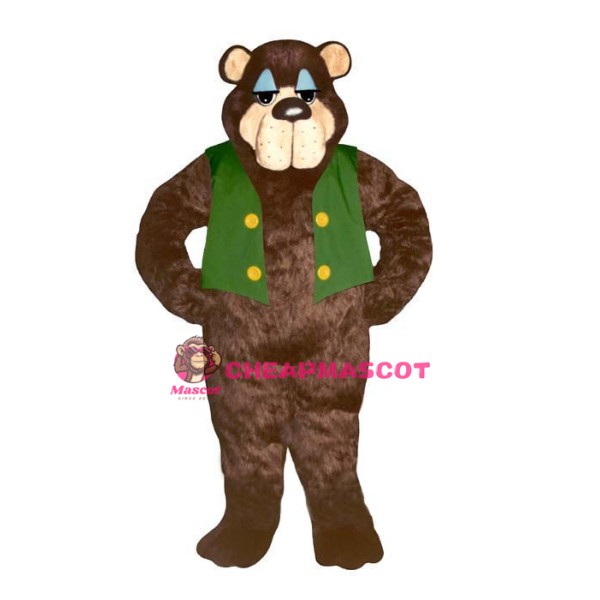 Bramble Bear w-Vest Lightweight Mascot Costume