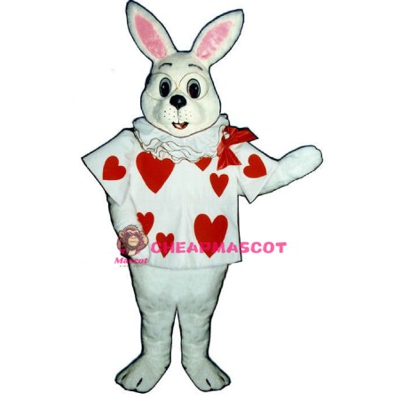 White Bunny w-Outfit Lightweight Mascot Costume