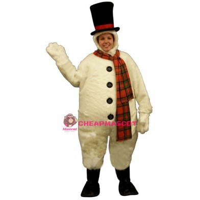 Snowman w-Hood Lightweight Mascot Costume