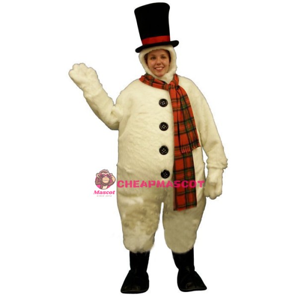 Snowman w-Hood Lightweight Mascot Costume