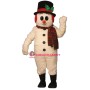 Crystal Snowboy w-HatMuffs & Scarf Lightweight Mascot Costume