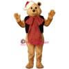 Fancy Bear w-VestBow & Hat Lightweight Mascot Costume