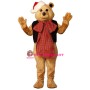 Fancy Bear w-VestBow & Hat Lightweight Mascot Costume