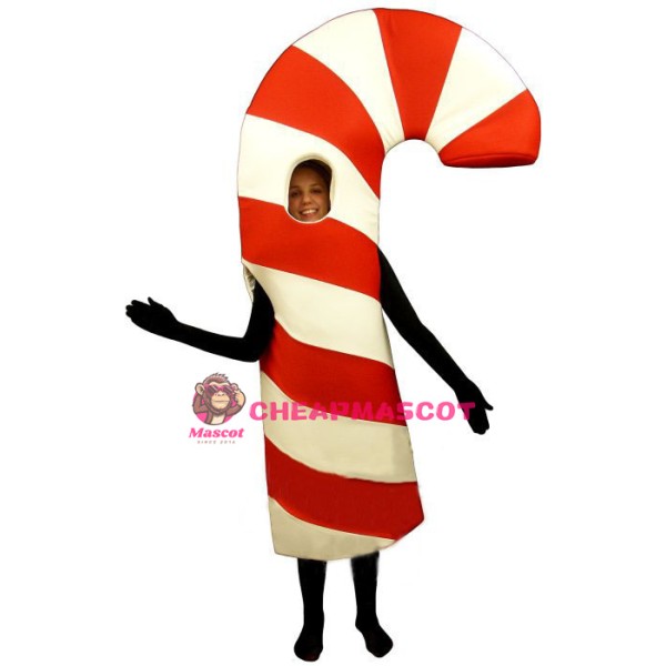 Open Face Candy Cane Lightweight Mascot Costume