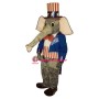 Patriotic Elephant Lightweight Mascot Costume