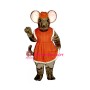 Granny Mouse w-Glasses Hat&Apron Lightweight Mascot Costume