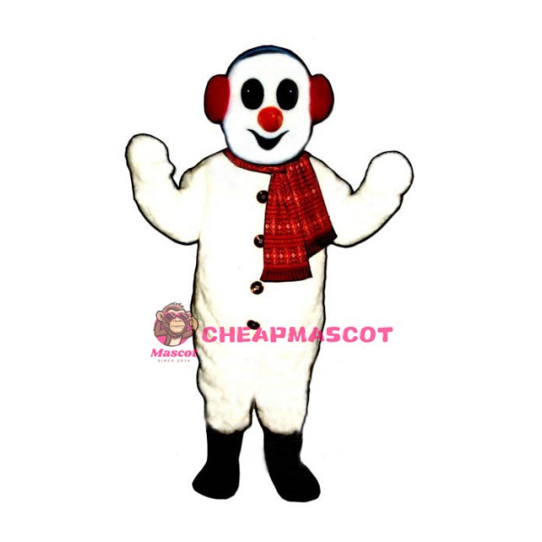 Snowman w-Earmuffs& ScarfBear Lightweight Mascot Costume