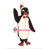 Santa Penguin w-Bowtie & Hat Lightweight Mascot Costume