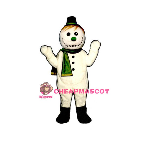 Flakey Snowmanw-Hat& Scarf Lightweight Mascot Costume
