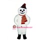 Smiling Snowmanw-Hat & Scarf Lightweight Mascot Costume