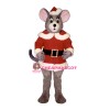 Noel Mouse w-Santa Coat & Hat Lightweight Mascot Costume