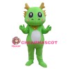 Cartoon Green Dragon Mascot Costume