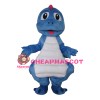 Cartoon So Lovely Blue & White Dinosaur Baby Mascot Costume