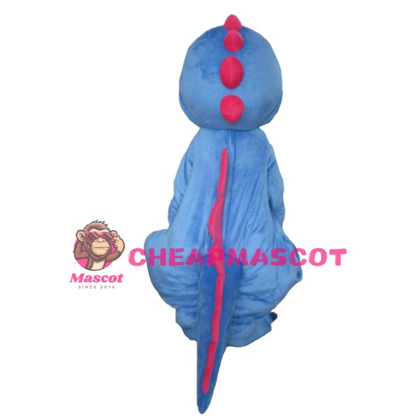 Cartoon So Lovely Blue & White Dinosaur Baby Mascot Costume