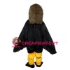 Adult Best Strong Black & Brown Eagle Mascot Costume
