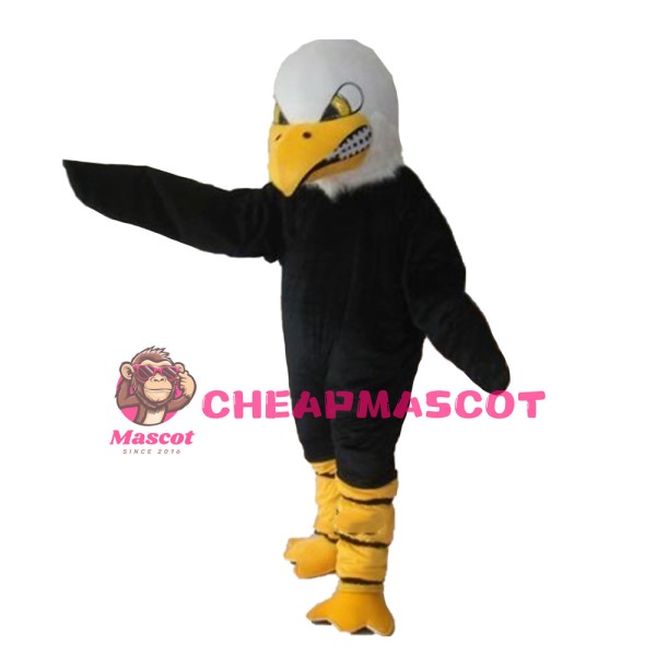 Adult Angry Black Eagle Mascot Costume