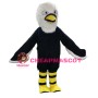 Adult Size Fancy Black Eagle Mascot Costume
