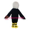Adult Size Fancy Black Eagle Mascot Costume