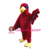 Adult Cartoon Red Eagle Mascot Costume