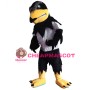 Fierce Black & White Eagle Mascot Costume For Adult