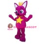 Cute Big Eyes Rose Red Fox With Crown Mascot Costume