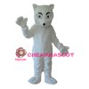 Fancy White Fox Mascot Costume