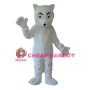Fancy White Fox Mascot Costume