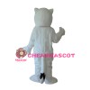 Fancy White Fox Mascot Costume