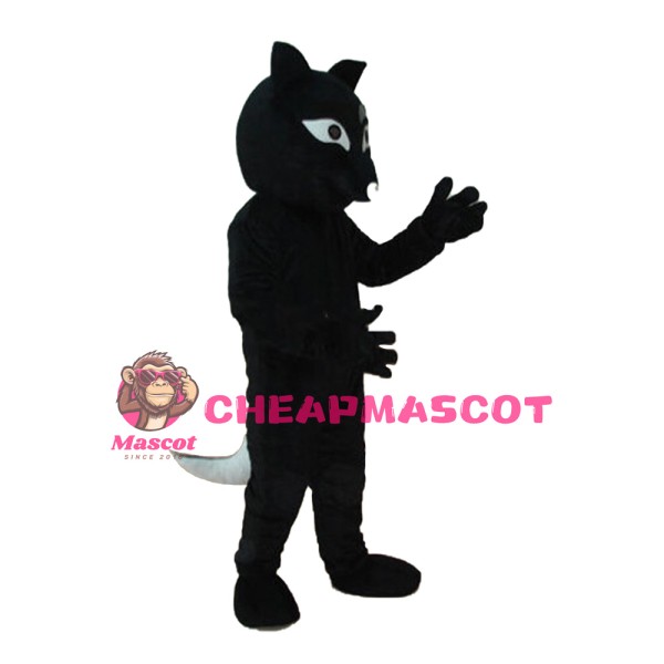 New Cartoon Unisex Black Fox Mascot Costume For Event