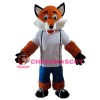 Cute Brown Fox Mascot Costume For Outdoor Performance