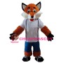 Cute Brown Fox Mascot Costume For Outdoor Performance