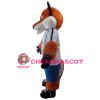 Cute Brown Fox Mascot Costume For Outdoor Performance