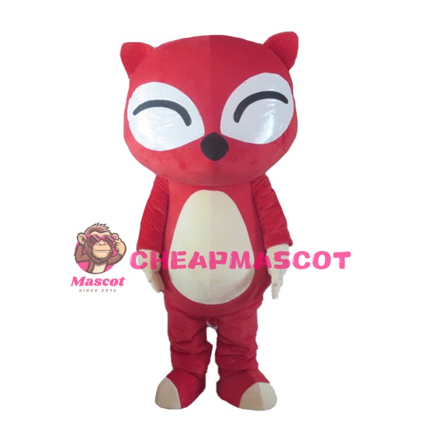 Super Cute Cartoon Red Fox Mascot Costume For Party