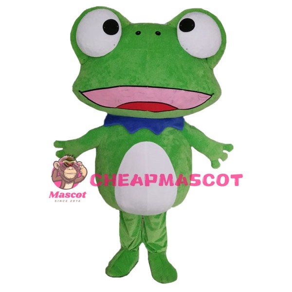 Funny Cartoon Big Eyes Frog Mascot Costume For Celebrations