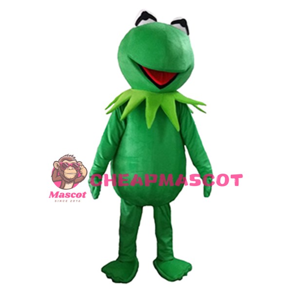 Happy Smiling Frog Mascot Costume