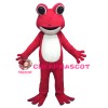 Fancy Cute Pink Frog Mascot Costume