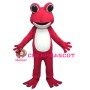Fancy Cute Pink Frog Mascot Costume