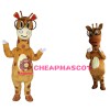 New Funny Super Cute Giraffe With Glasses Mascot Costume