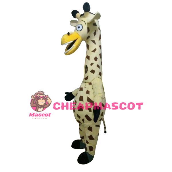 Funny Cute Cartoon Milky Giraffe Mascot Costume For Adult